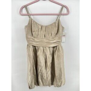 London Times 10 Gold Cocktail Dress Shimmer Special Occasion